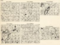 Kenosha County - Paris, Bristol, Randall, Salem, Brighton, Wheatland, Wisconsin State Atlas 1930c